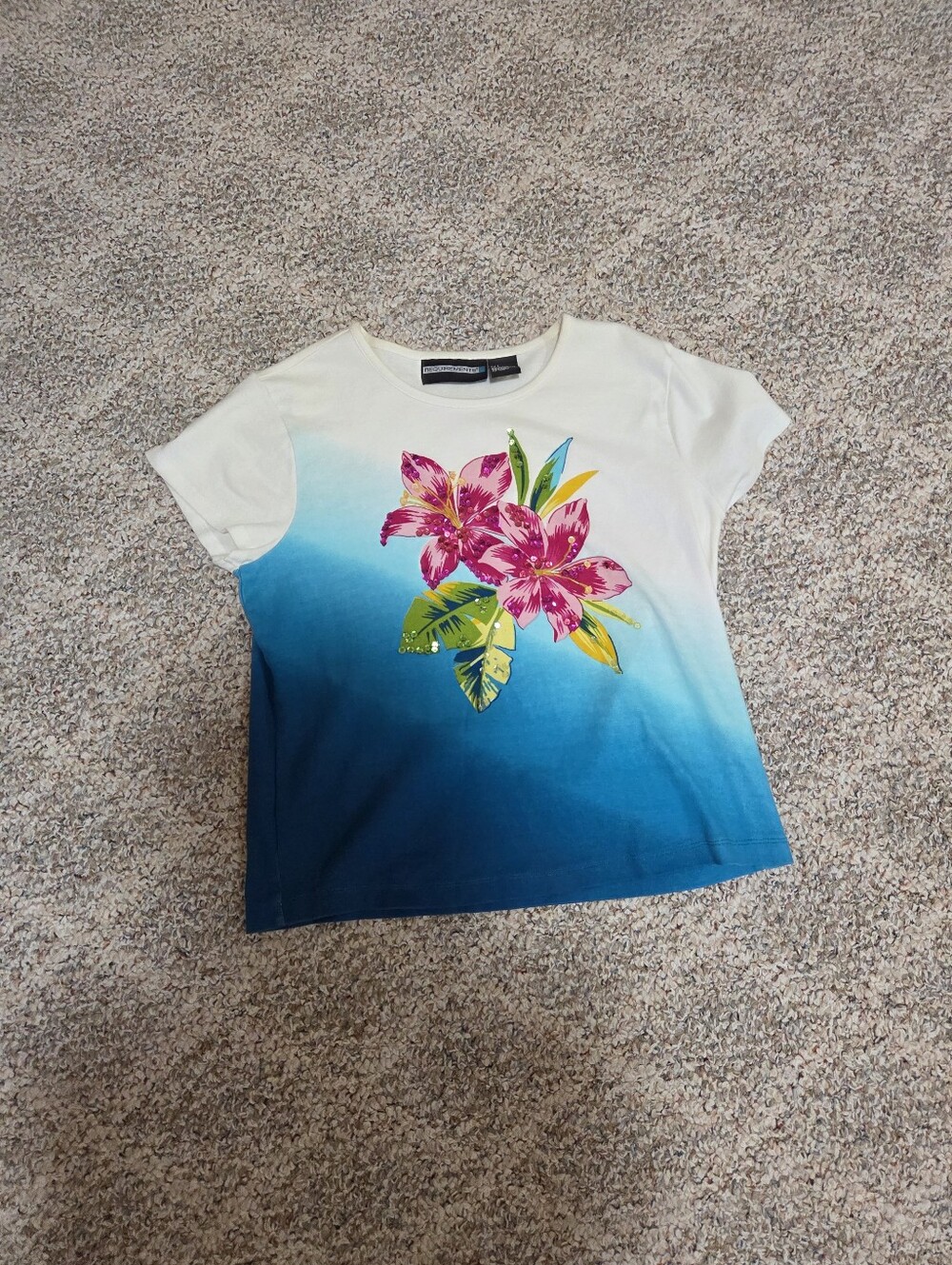 Ombre Floral Graphic Tee
